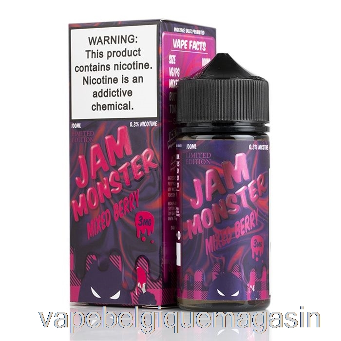 Vape Belgique Mélange De Baies - Confiture Monstre - 100ml 3mg